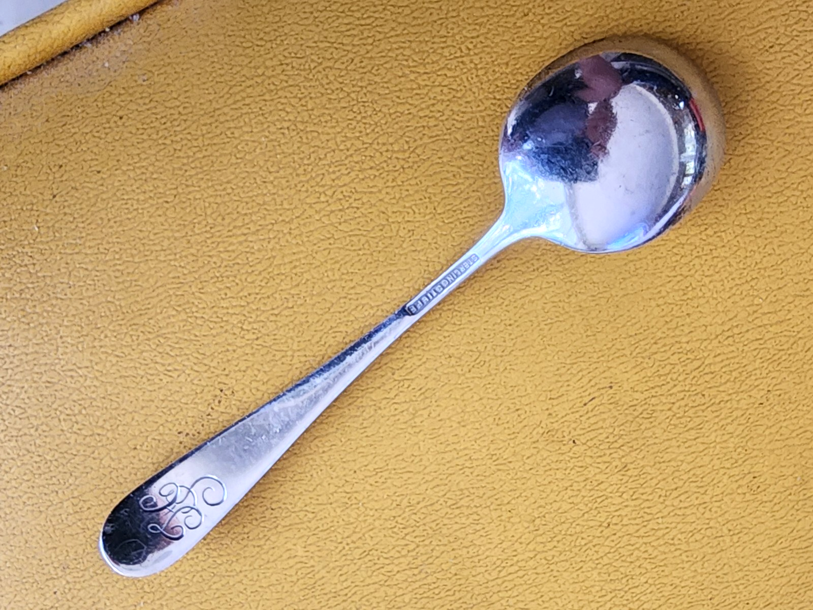 Stieff Forget Me NOT Pattern Sterling Silver Baby Spoon 4.5"