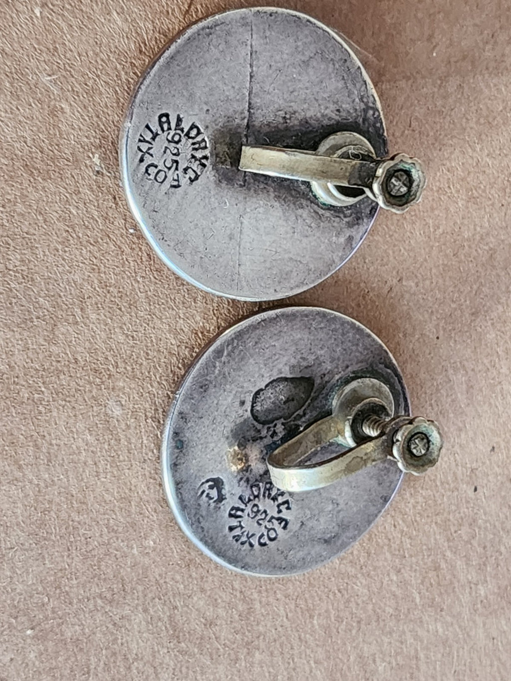 Vintage Taxco Sterling Silver Earrings Aldryc Signed