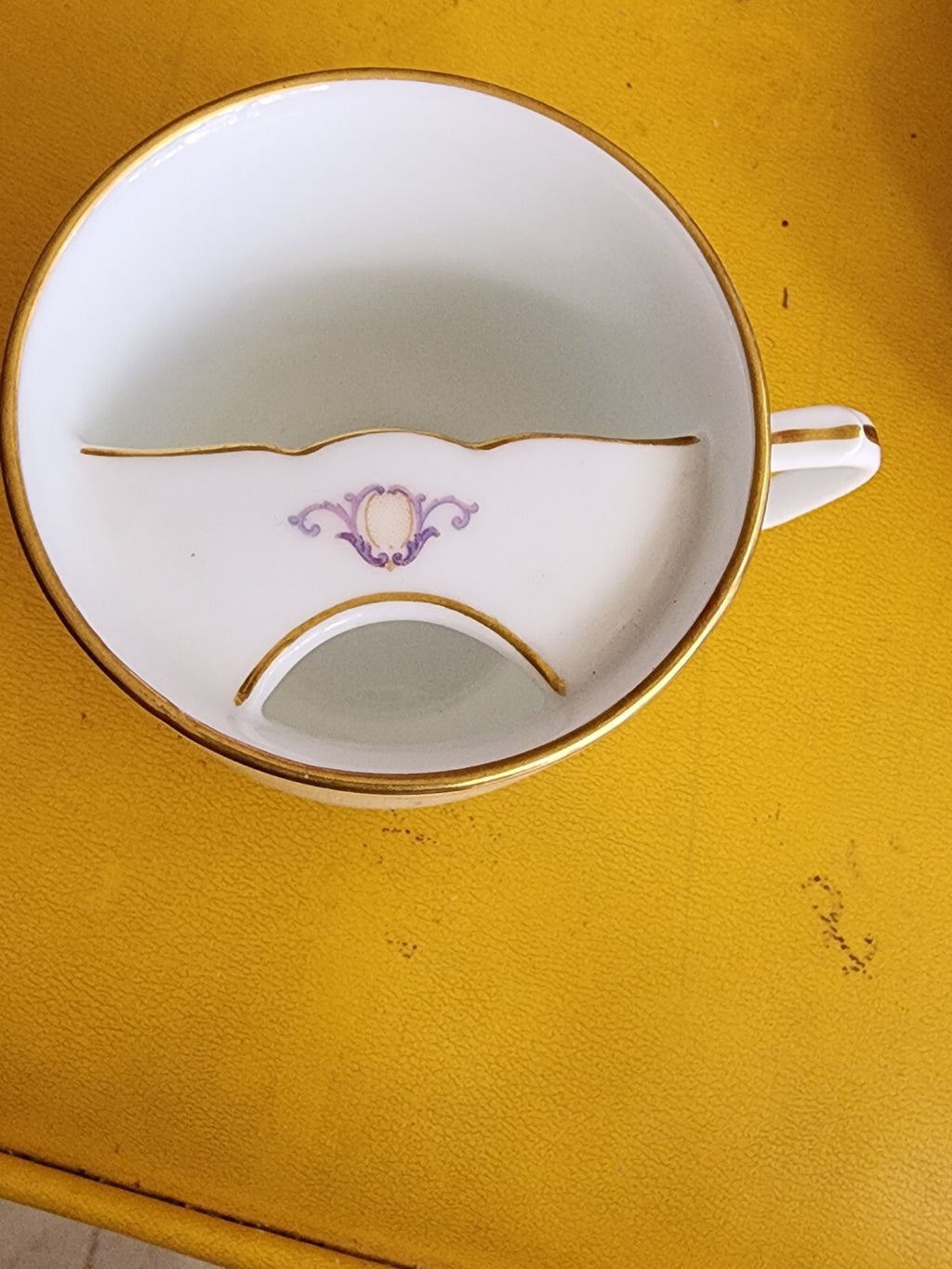 Antique Victorian Lady Portrait Hand Painted Mustache Cup Porcelain Rare