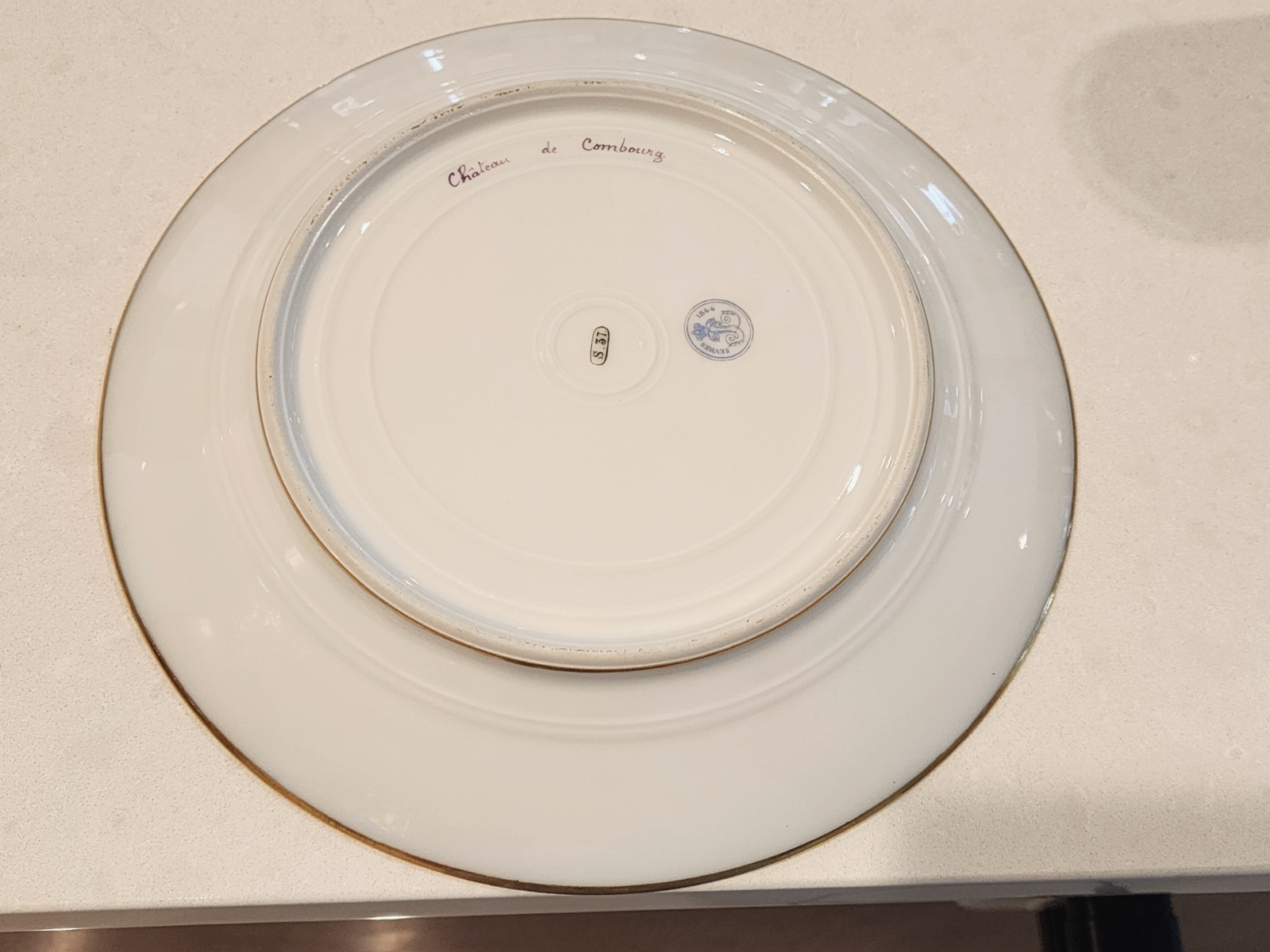 Sevres Porcelain Plate Chateau Des Combourg 19c
