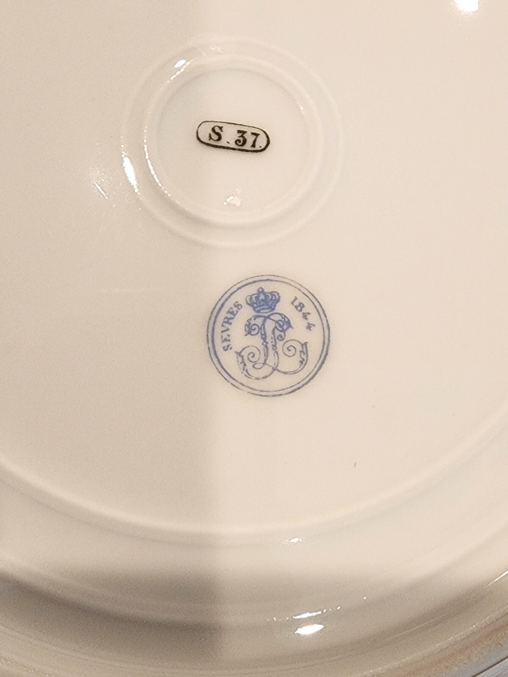 Sevres Porcelain Plate Chateau Des Combourg 19c