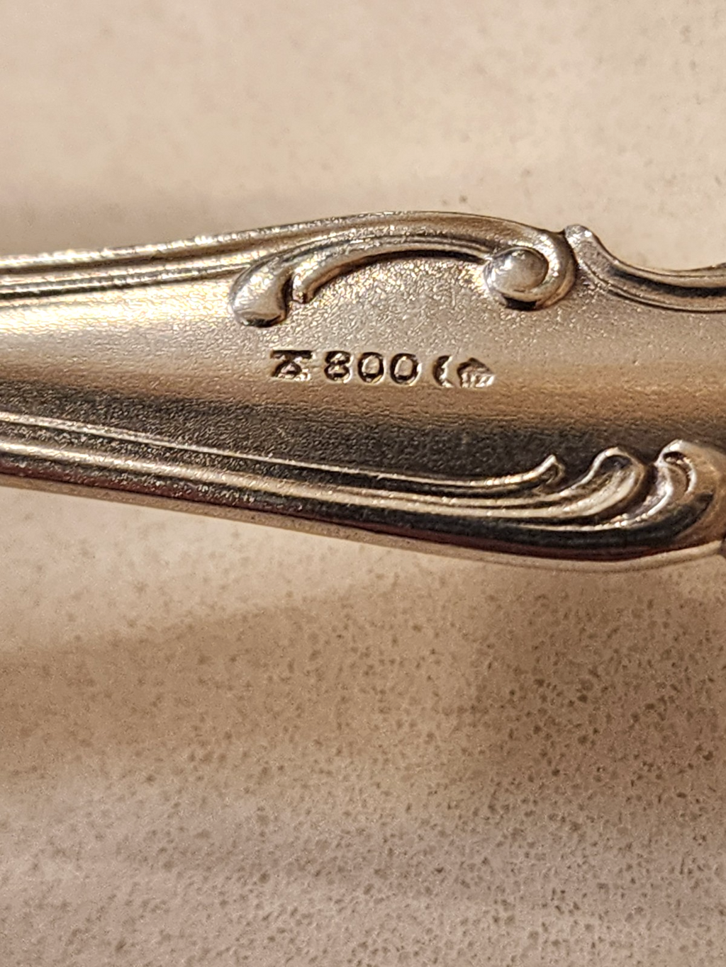 Asparagus Server 800 German Pattern Signed S Mono