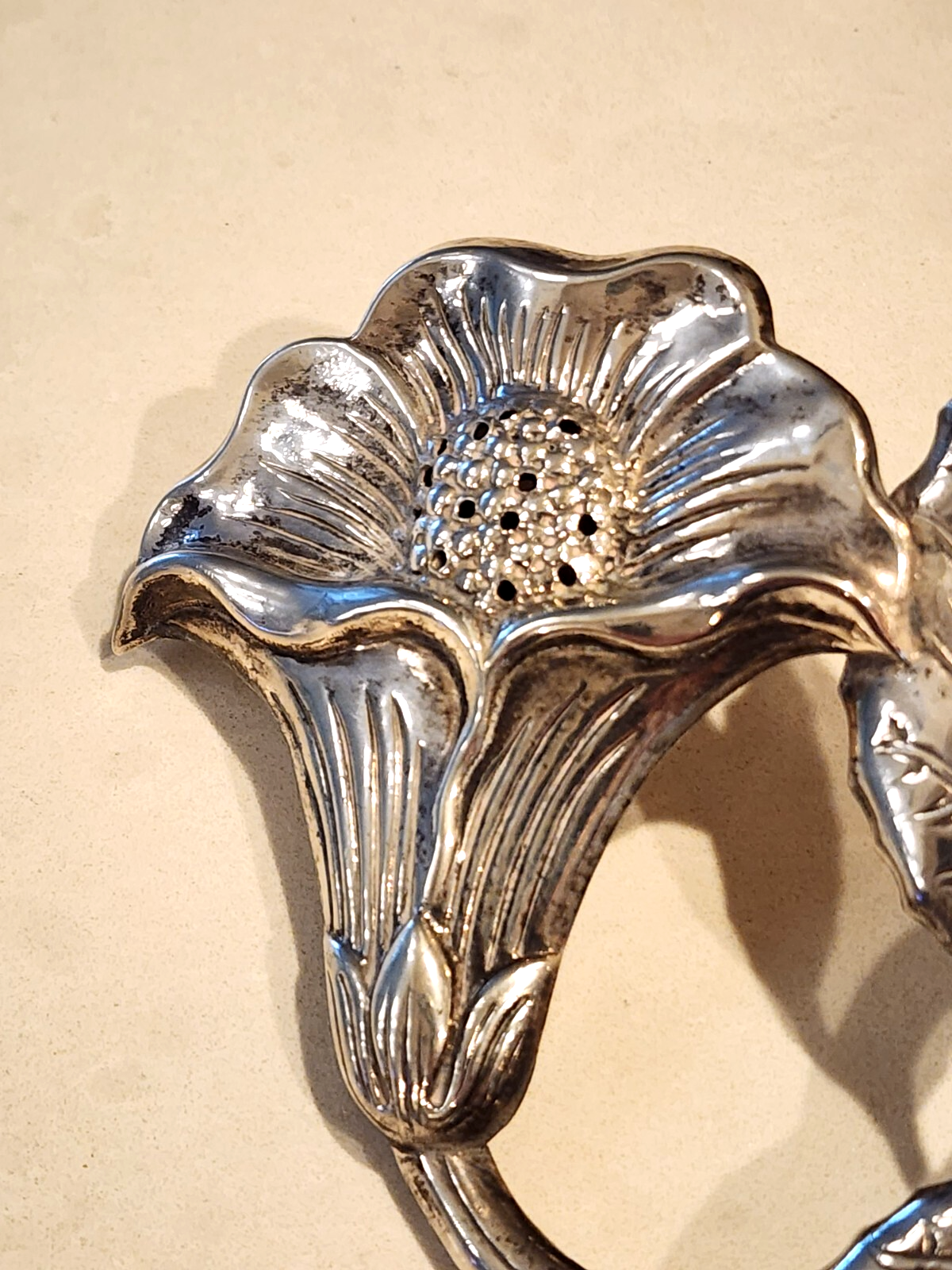 Sterling Silver Judaica  Dazor M Spice Box Flower Marked 925