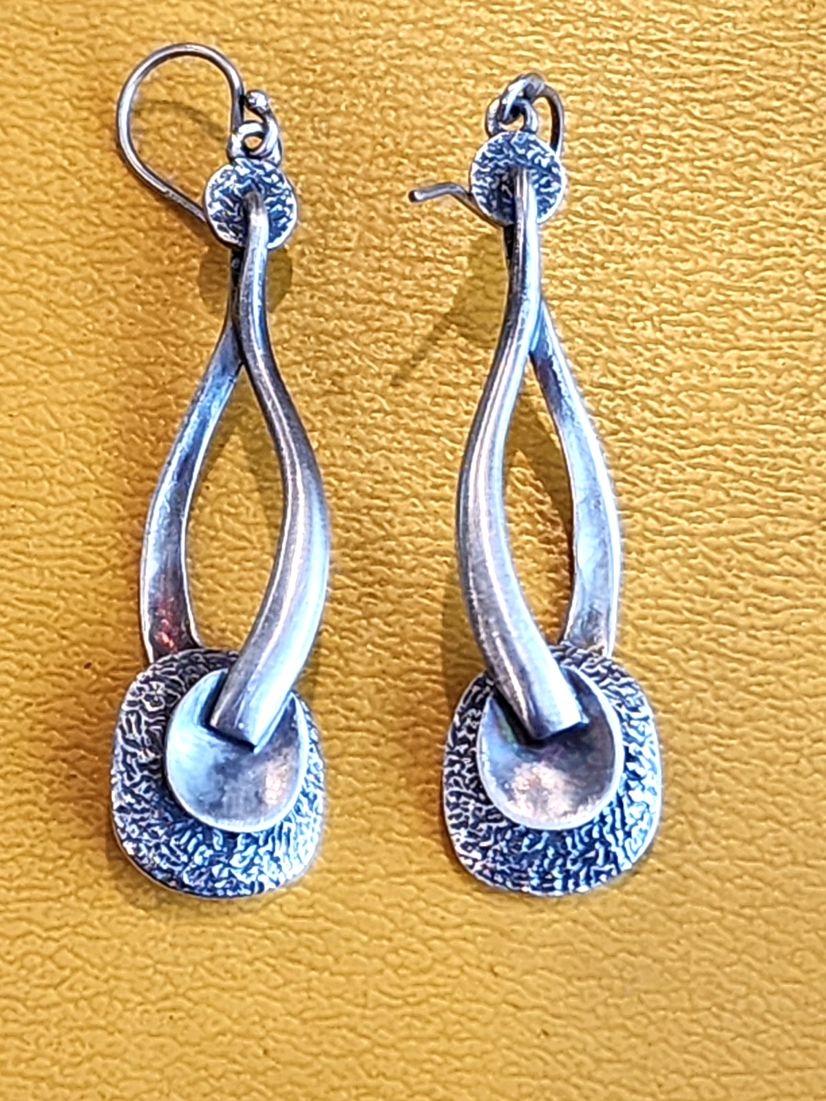 Silpada Sterling Silver Modernist Style Drop Earrings