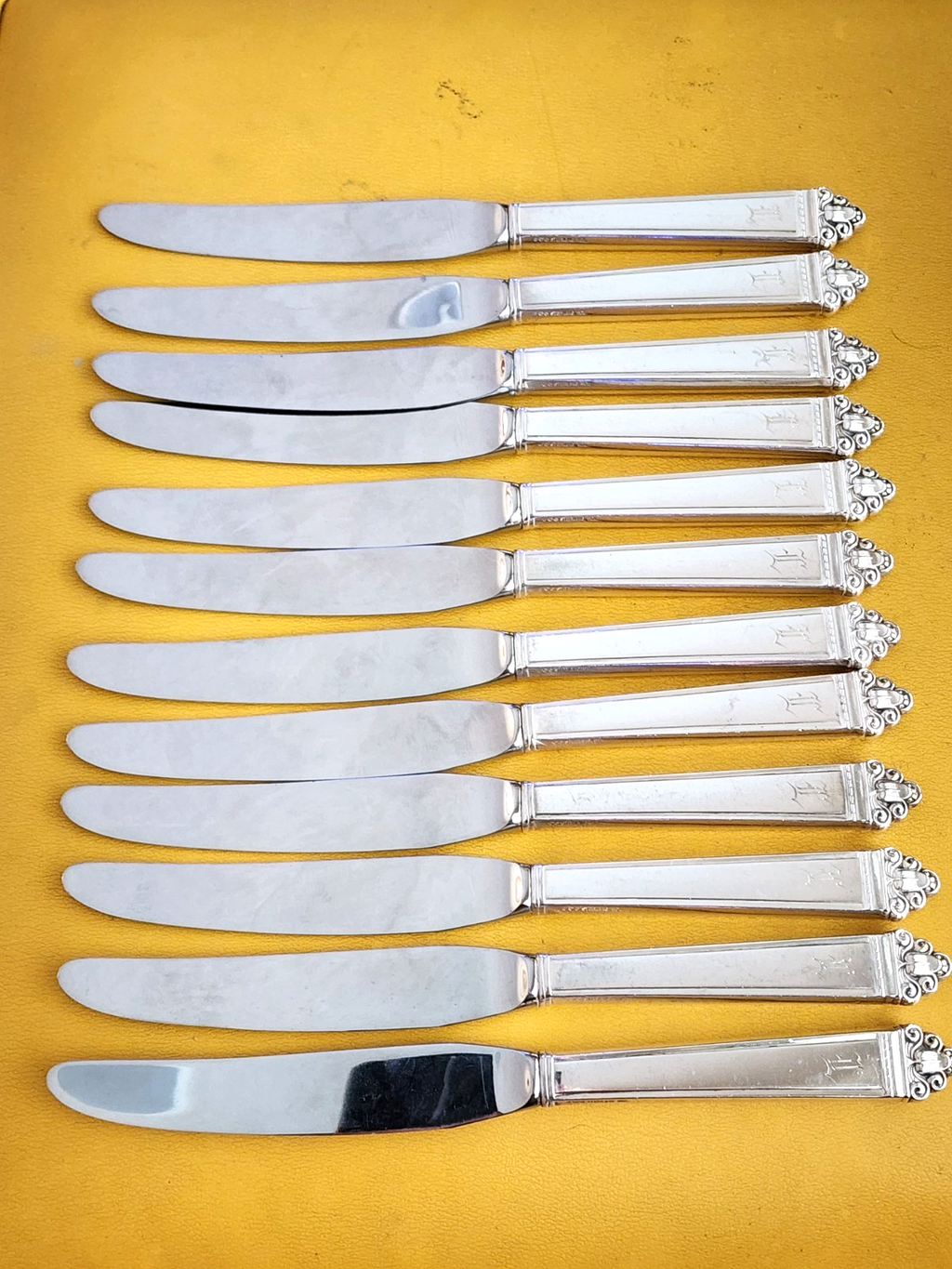 Juliana by Watson Sterling Silver 12 Knife Set Modern 8 3/4"
