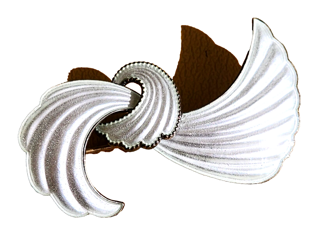 Vintage Nils Elvik Sterling Silver Enamel Brooch Norway