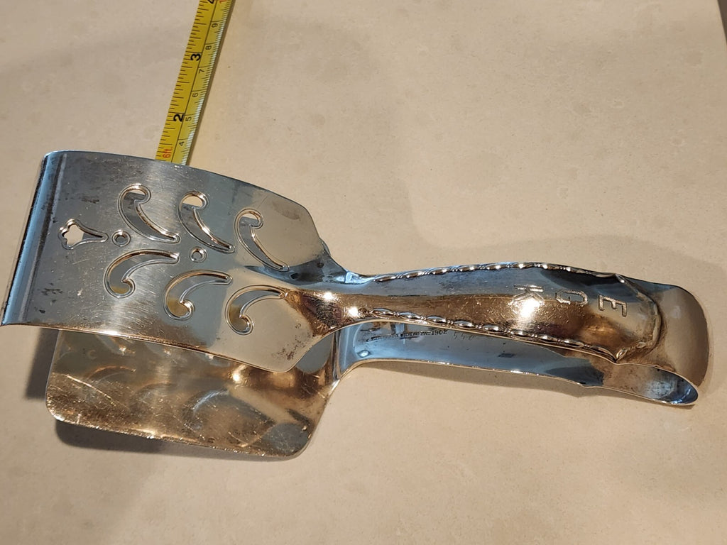 Antique Tiffany & Co. Sterling Silver Asparagus Server  Tongs 7/8"