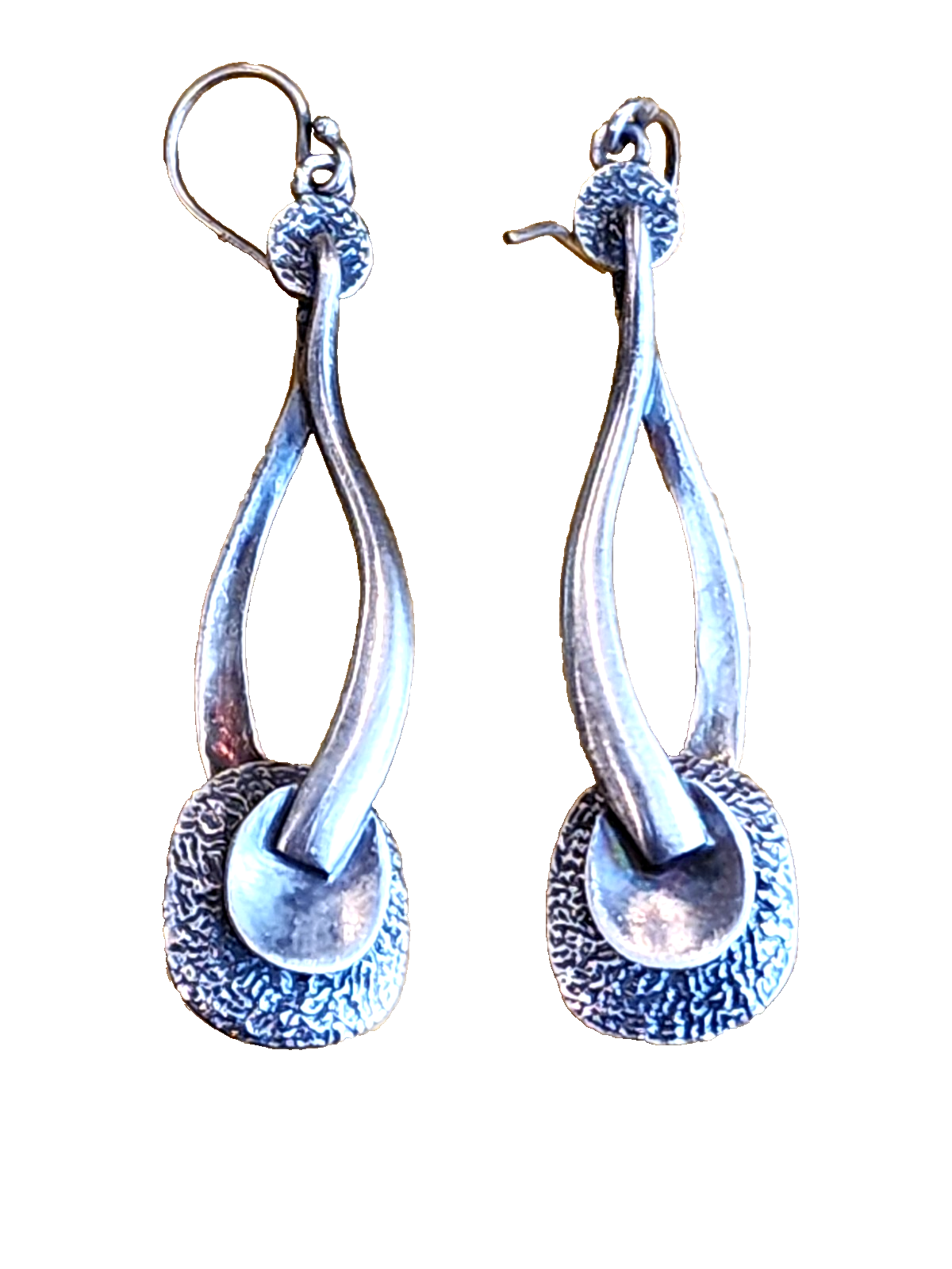 Silpada Sterling Silver Modernist Style Drop Earrings