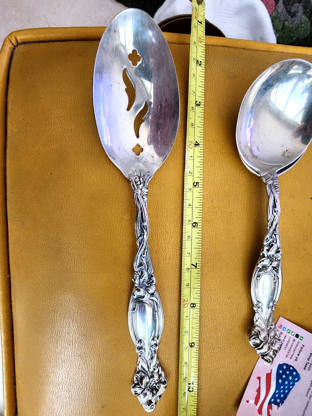 Frontenac by International Sterling Silver Pierced Serving Spoon original 8 5/8"