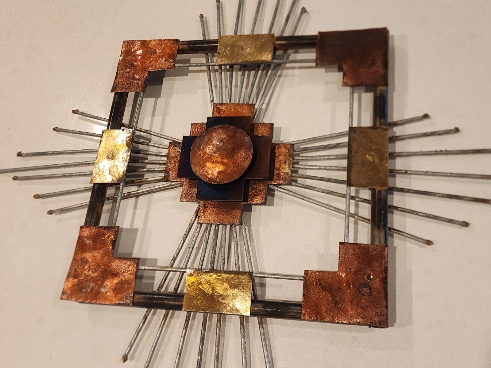 Copper Metal Wall Art large