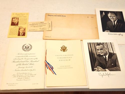 1965 Congressional Inaugural Program LBJ/HHH Envelope No.3162 Lyndon Johnson