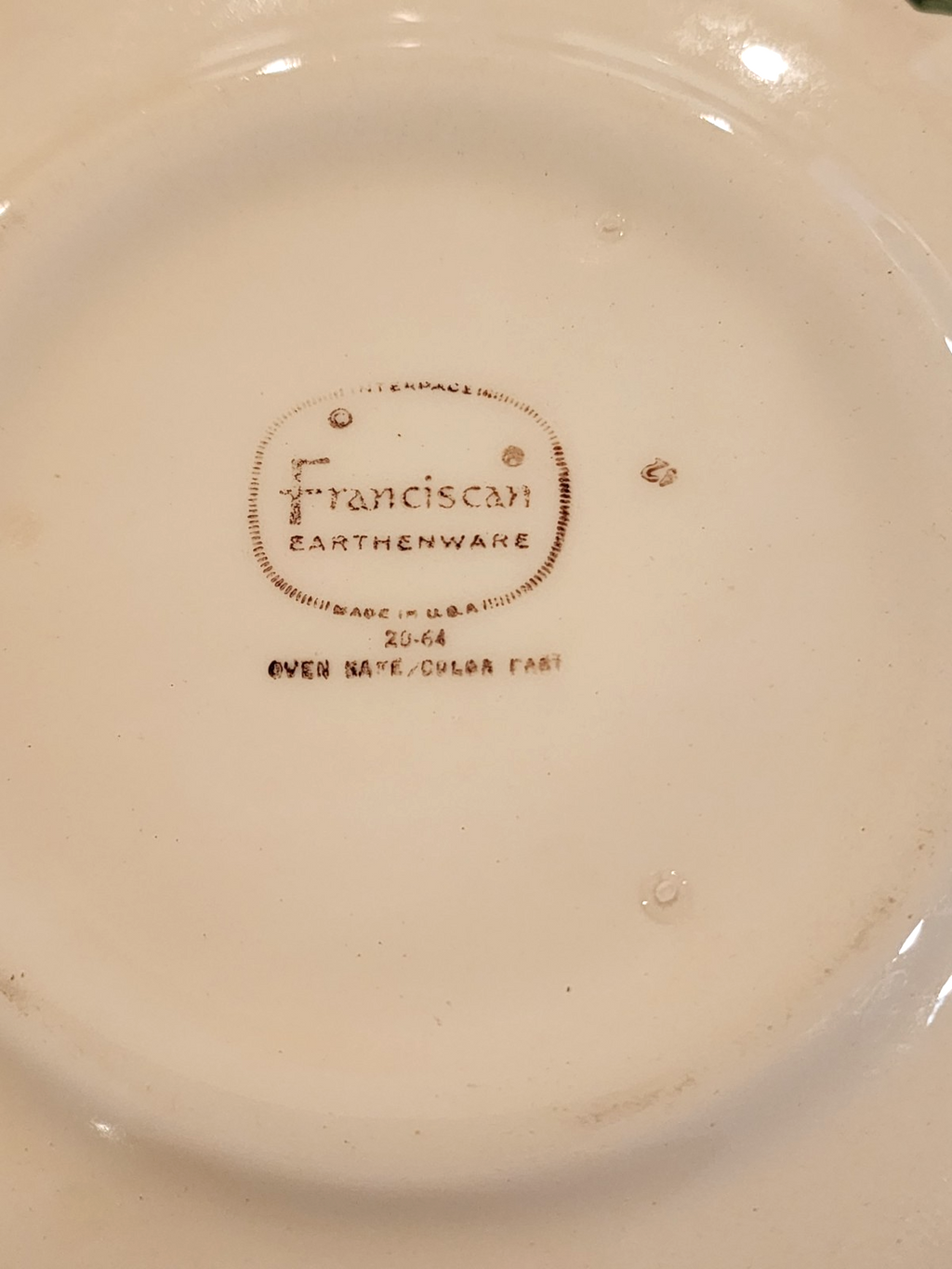Franciscan Apple 8 1/2" Round Vegetable Footed Serving Bowl