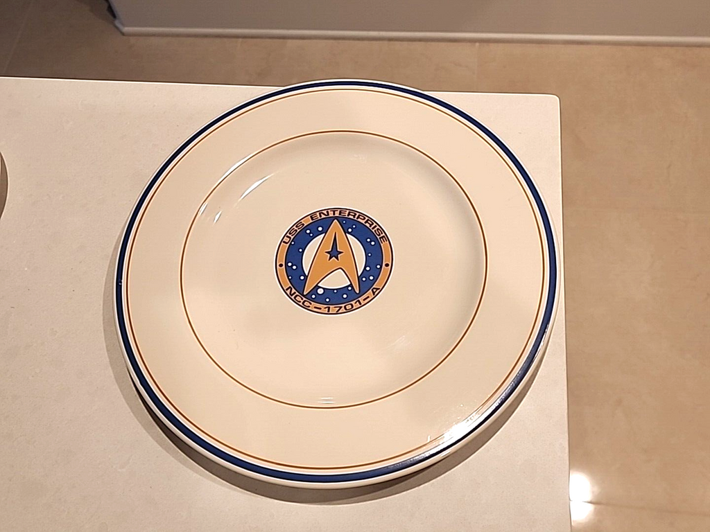 Star Trek Undiscovered Country 10 1/4" Pfaltzgraff  Bone China plate.