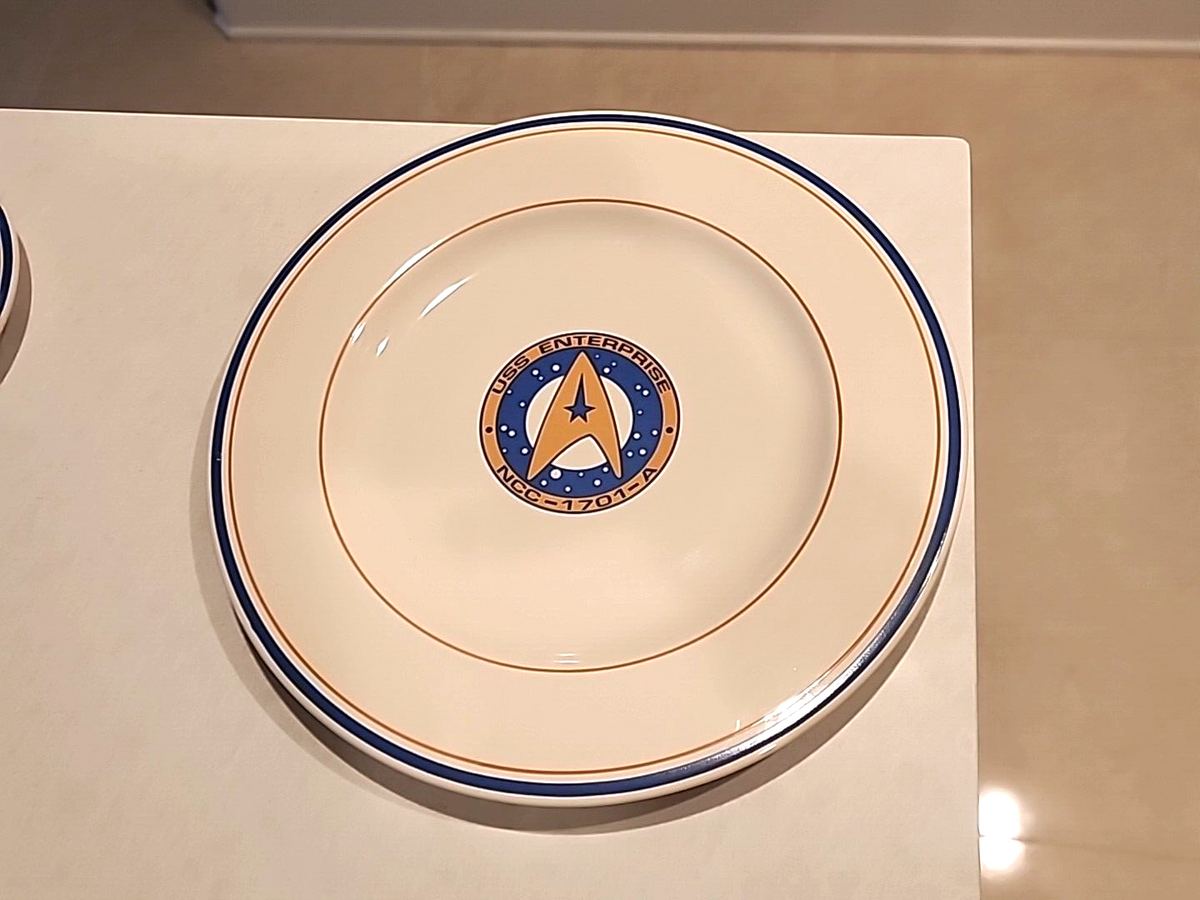 Star Trek Undiscovered Country 10 1/4" Pfaltzgraff  Bone China plate.
