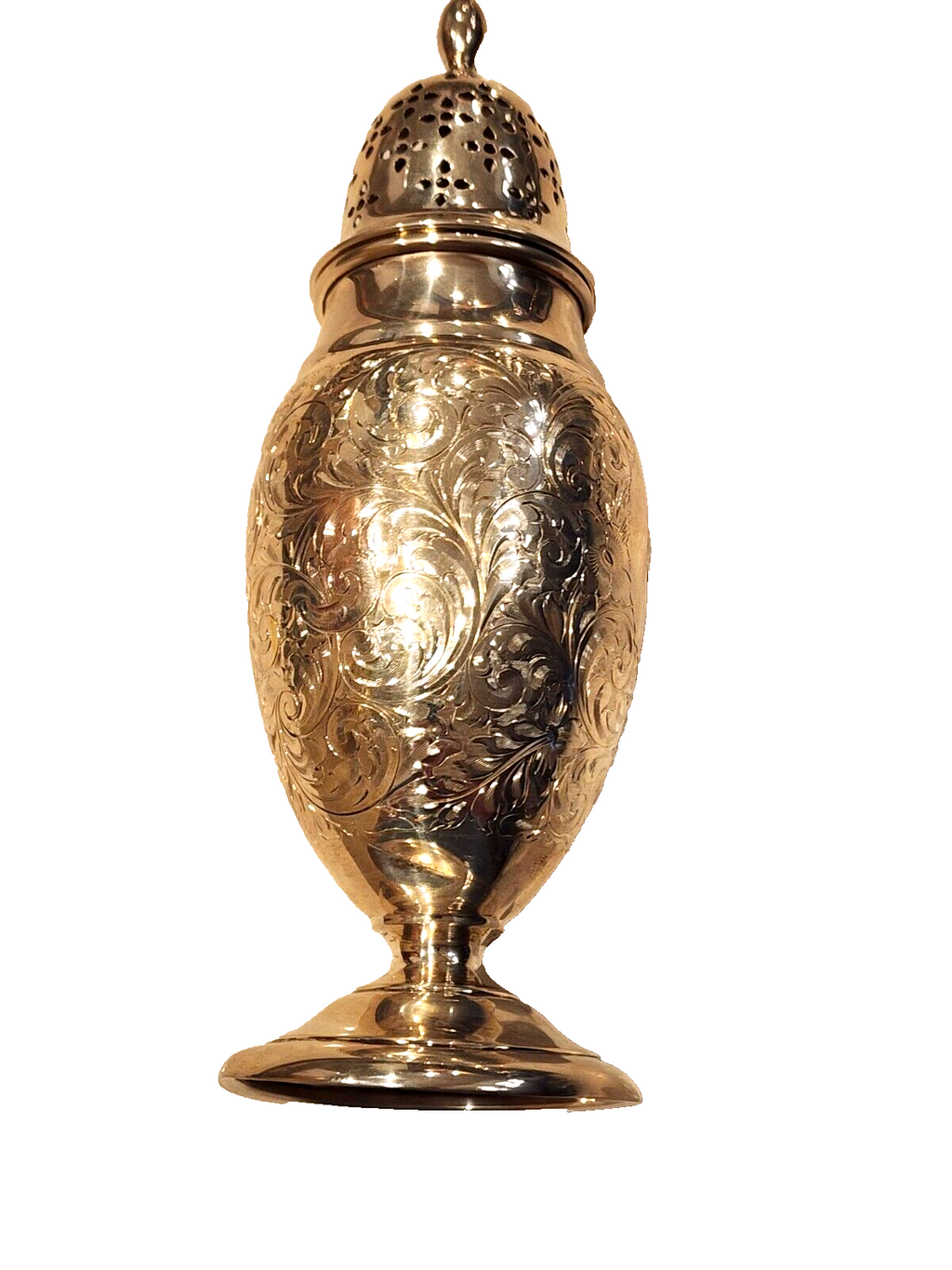 Antique MAPPIN & WEBB 1900's Sterling 925 Muffineer SUGAR SHAKER