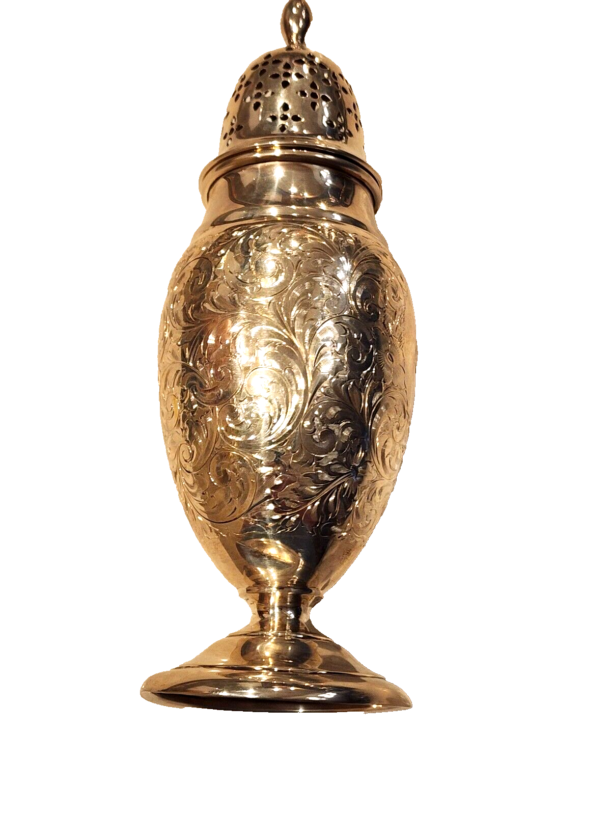 Antique MAPPIN & WEBB 1900's Sterling 925 Muffineer SUGAR SHAKER