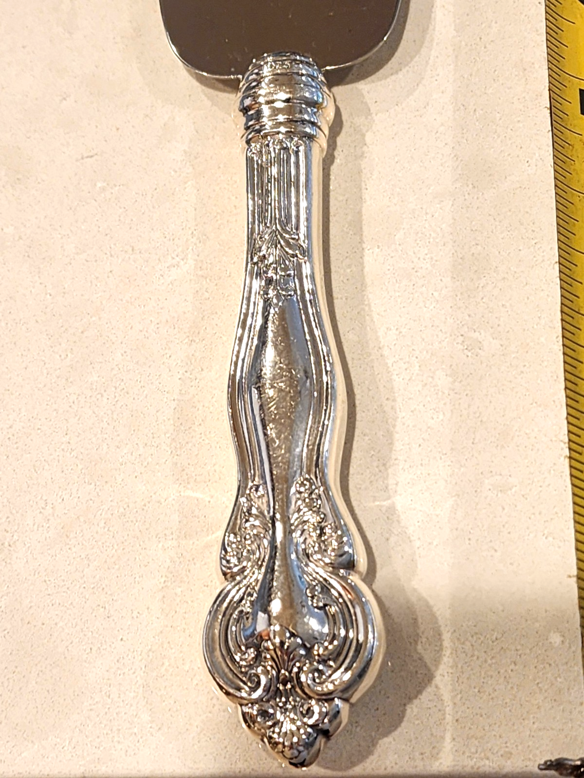 .925 Sterling Silver Cake Pie Knife Server Chase Sheffield England