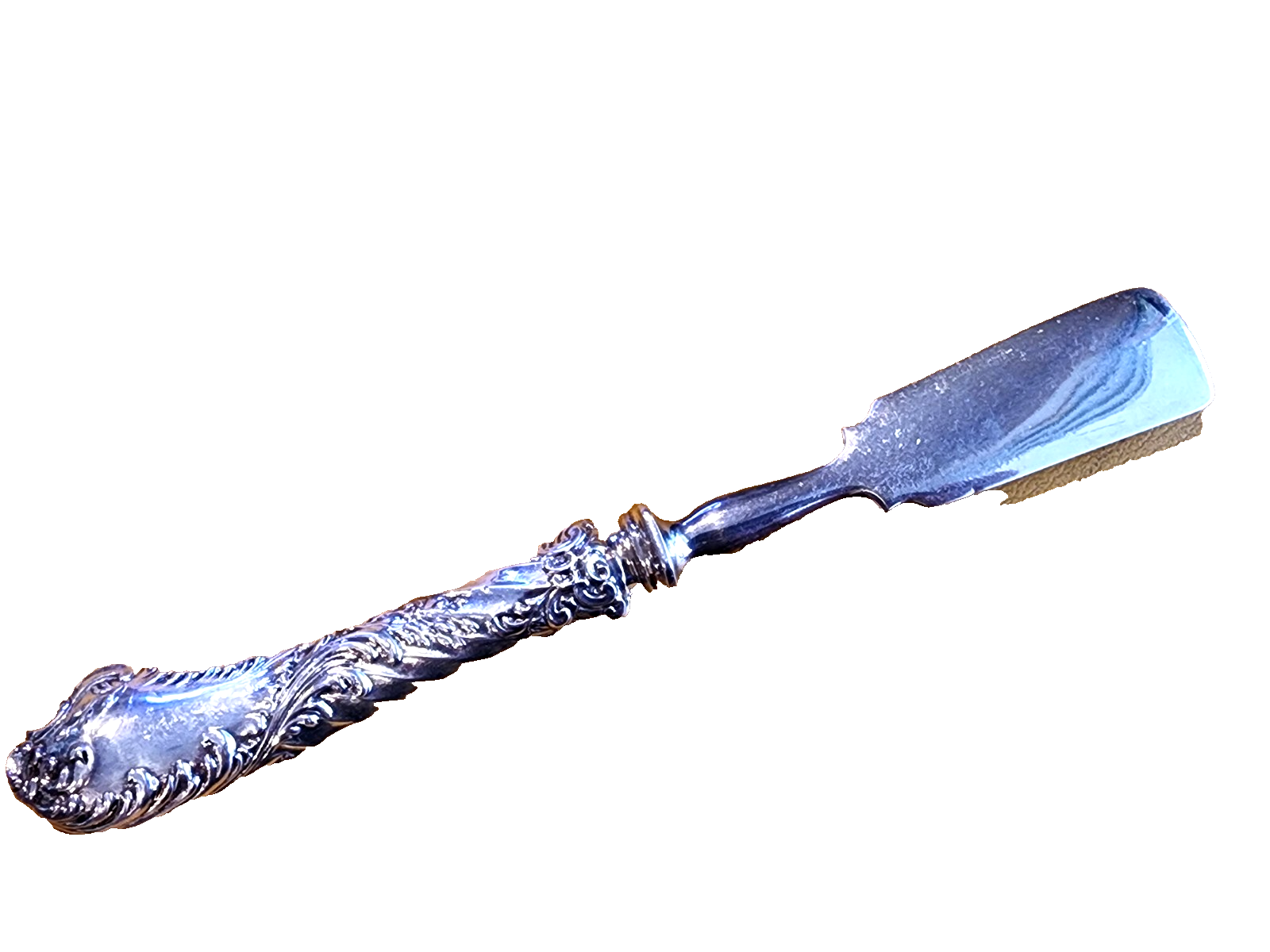 Rare Sterling Silver Handled Trout Server 8 5/8"