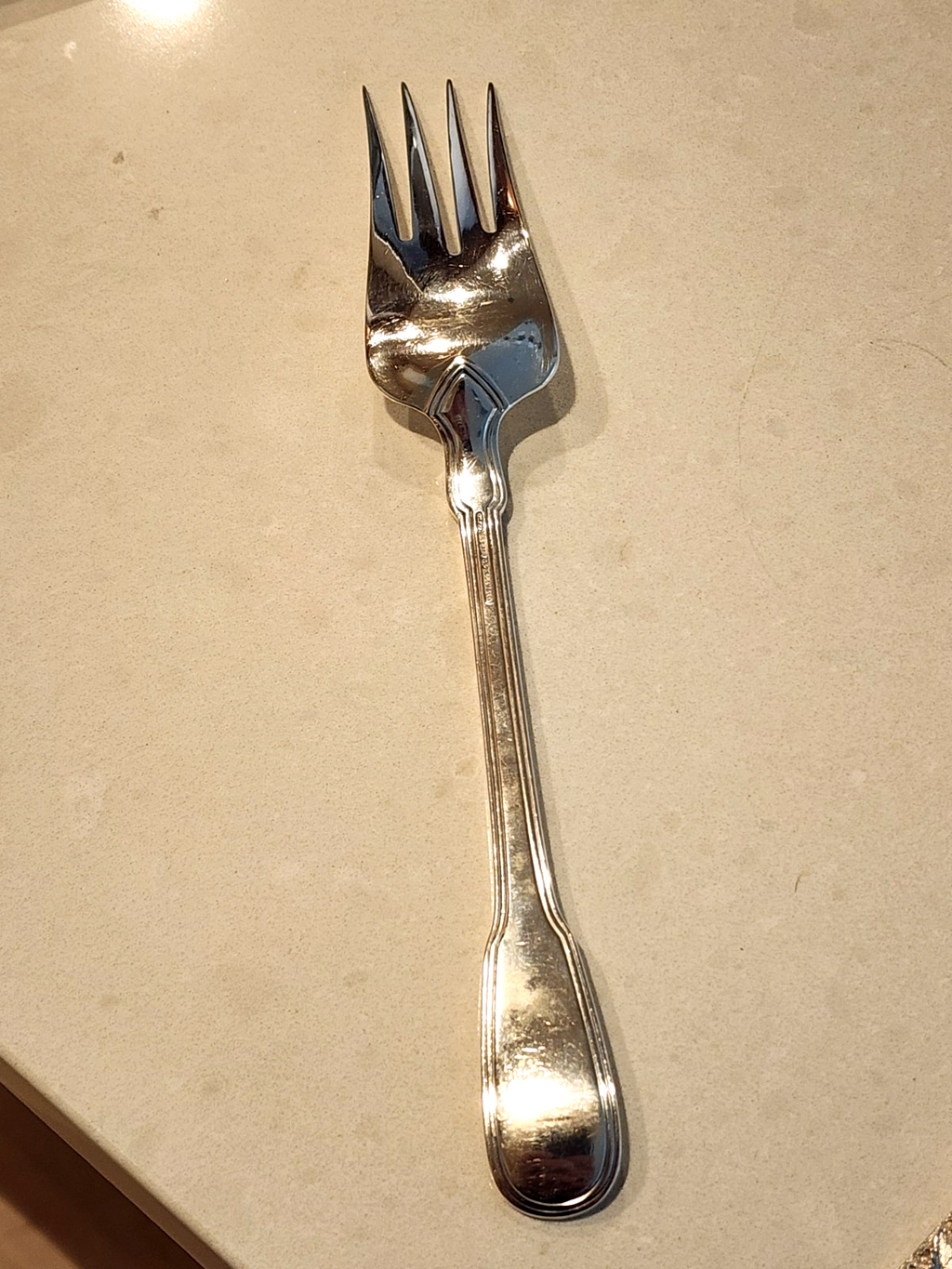 Hamilton aka Gramercy by Tiffany and Co Sterling Silver Cold Meat Fork 9"