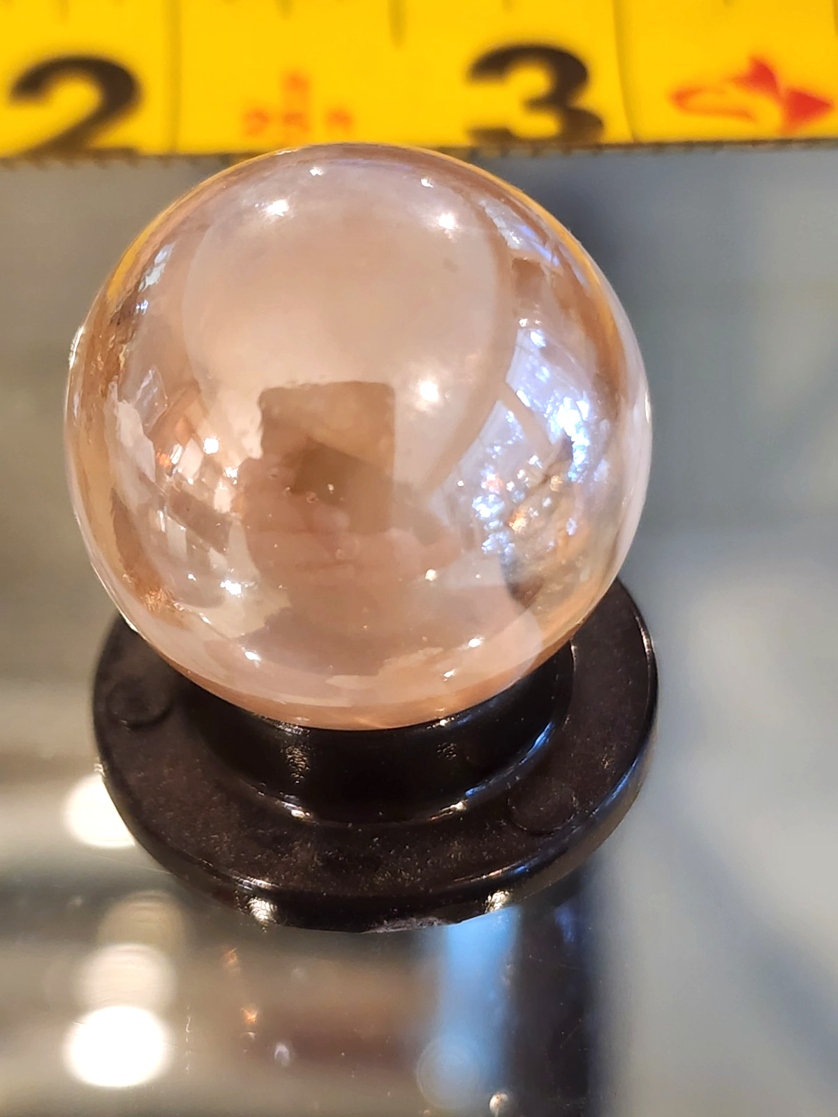 Vintage Iridescent Bubbled White Swirl Glass Peltier Shooter Marble 1"