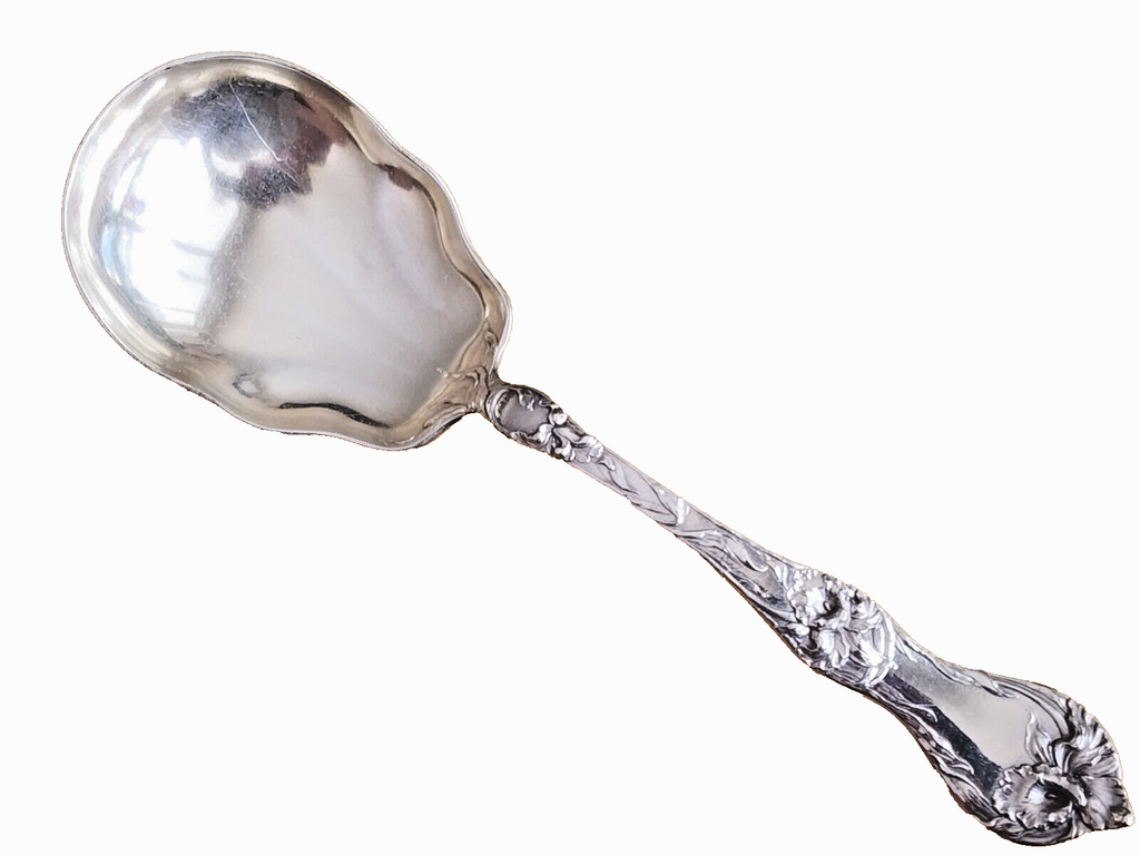 Reed & Barton - Les Cinq Fleurs Sterling Silver 9" Berry Spoon No Monogram