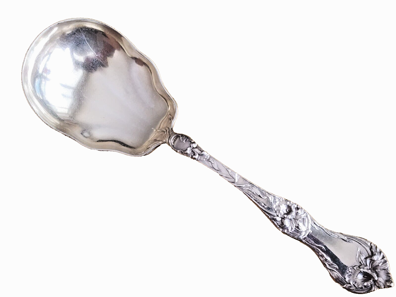 Reed & Barton - Les Cinq Fleurs Sterling Silver 9" Berry Spoon No Monogram