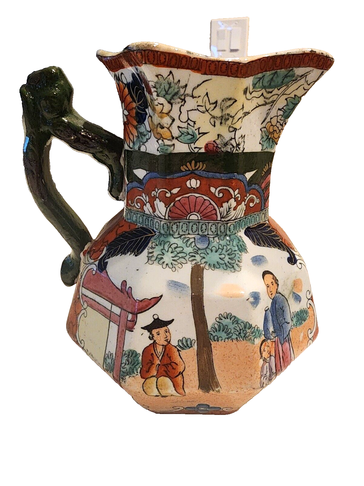 Mason's Ironstone Hydra Scale Chinoiserie Imari Jug 6.5" c. 1830