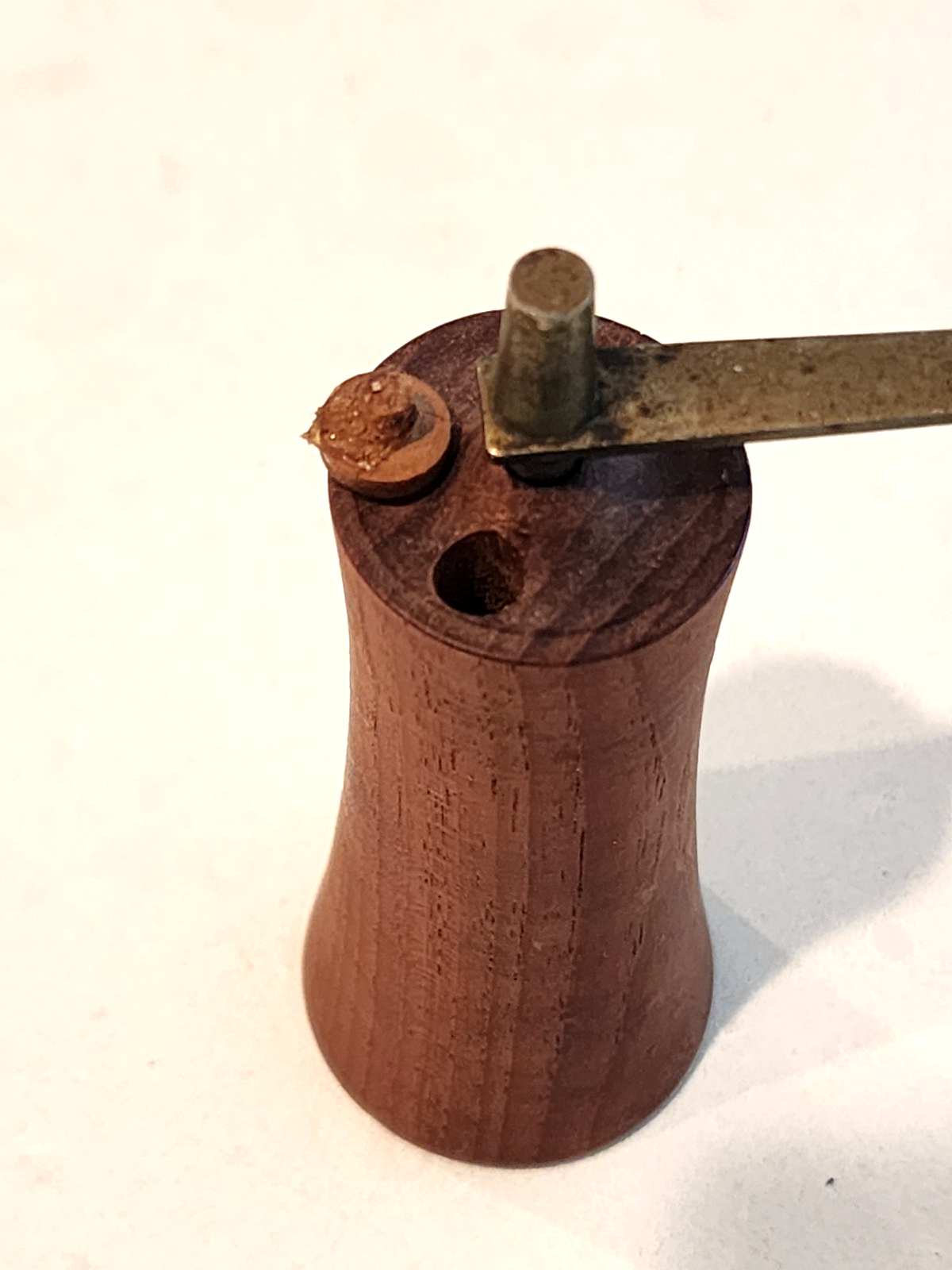 Laurids Lonborg Vintage Teak Wood Pepper Mill Made In Denmark Makers Label