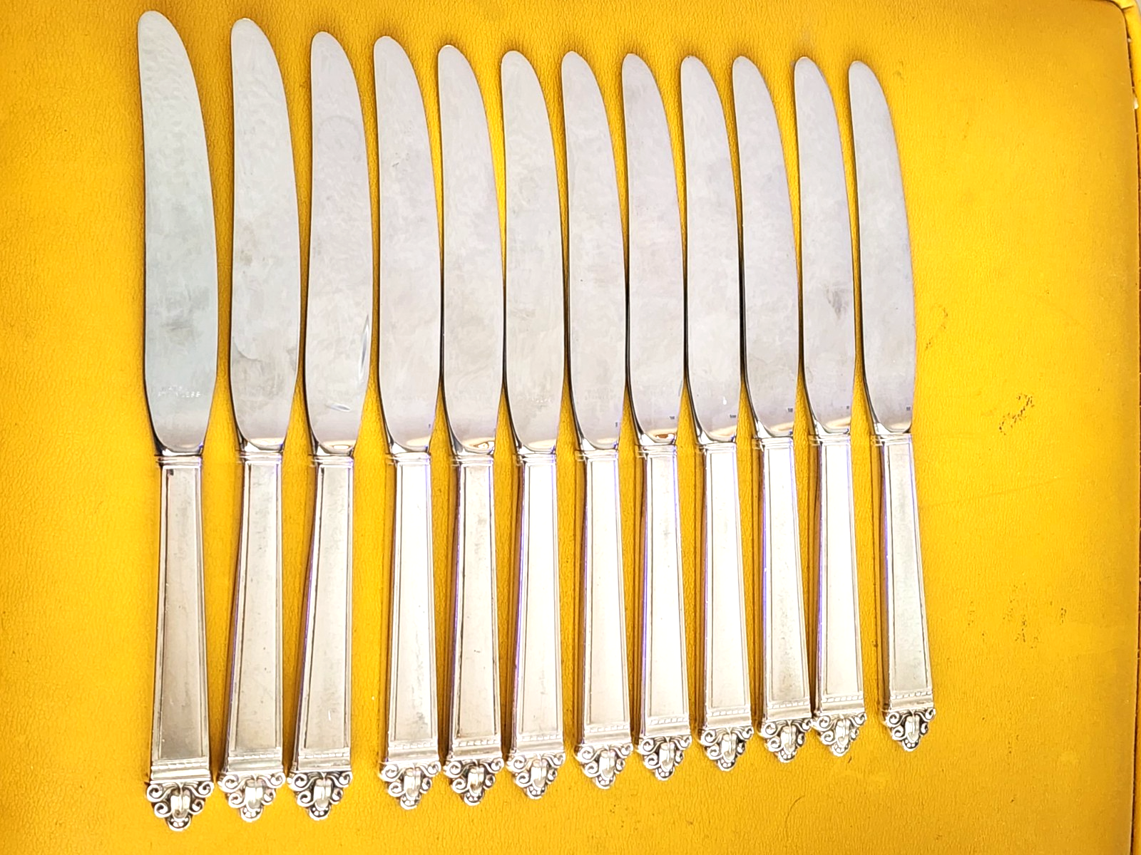 Juliana by Watson Sterling Silver 12 Knife Set Modern 8 3/4"