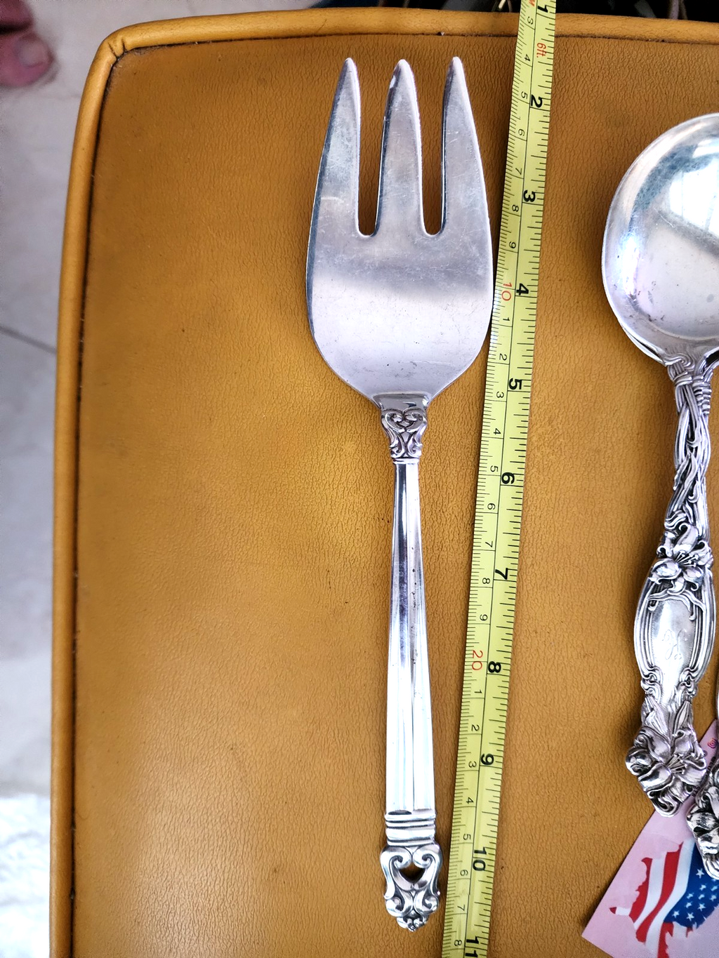 International Royal Danish Medium Solid Cold Meat Serving Fork 8 7/8"