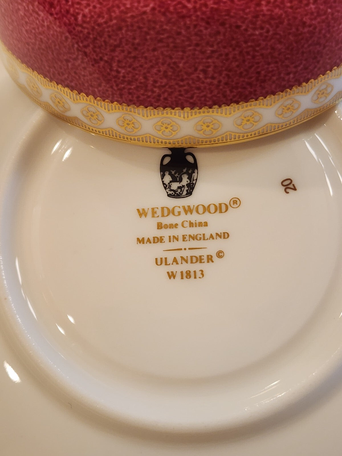 Wedgwood W1813 Ulander Powder Ruby Cup & Saucer 12 Available