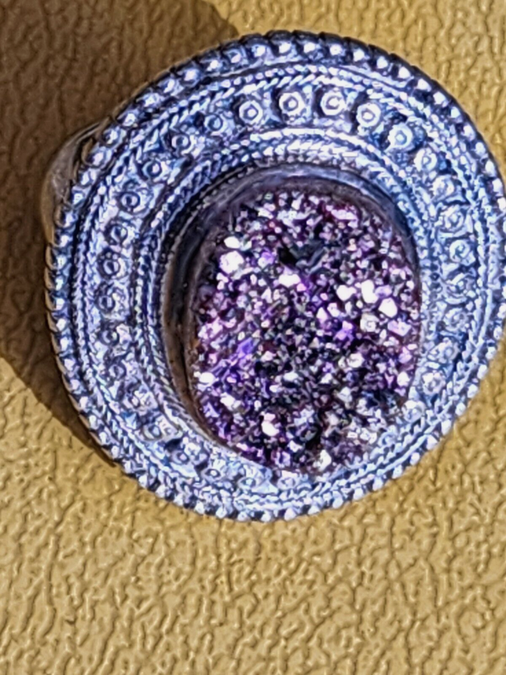 Nicky Butler Designer NB Sterling Silver 925 Purple Quartz Ring Size 8