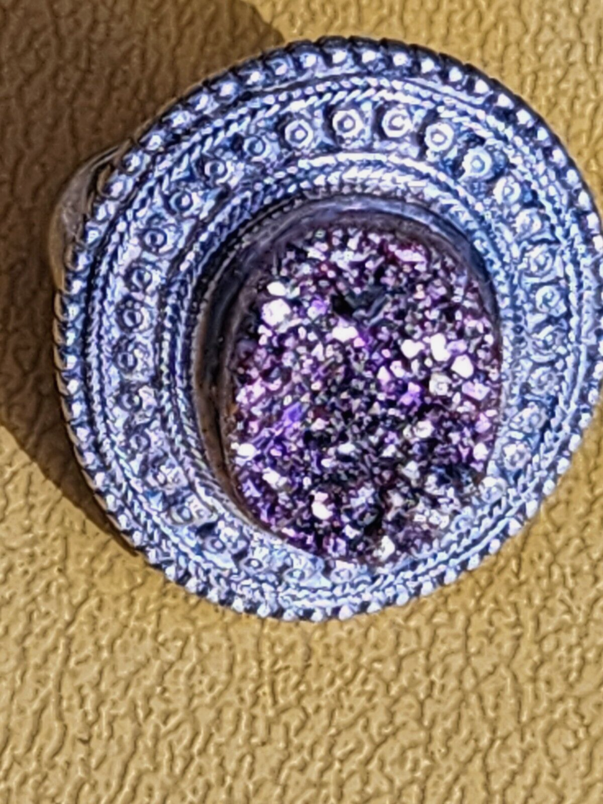 Nicky Butler Designer NB Sterling Silver 925 Purple Quartz Ring Size 8