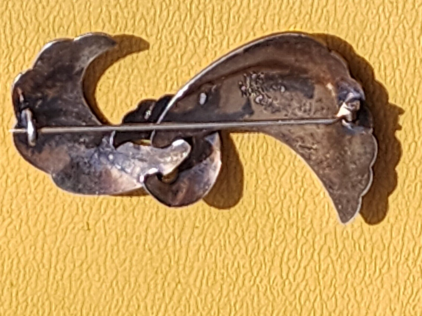 Vintage Nils Elvik Sterling Silver Enamel Brooch Norway