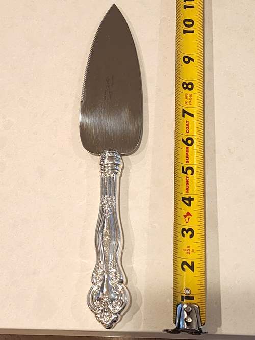 .925 Sterling Silver Cake Pie Knife Server Chase Sheffield England