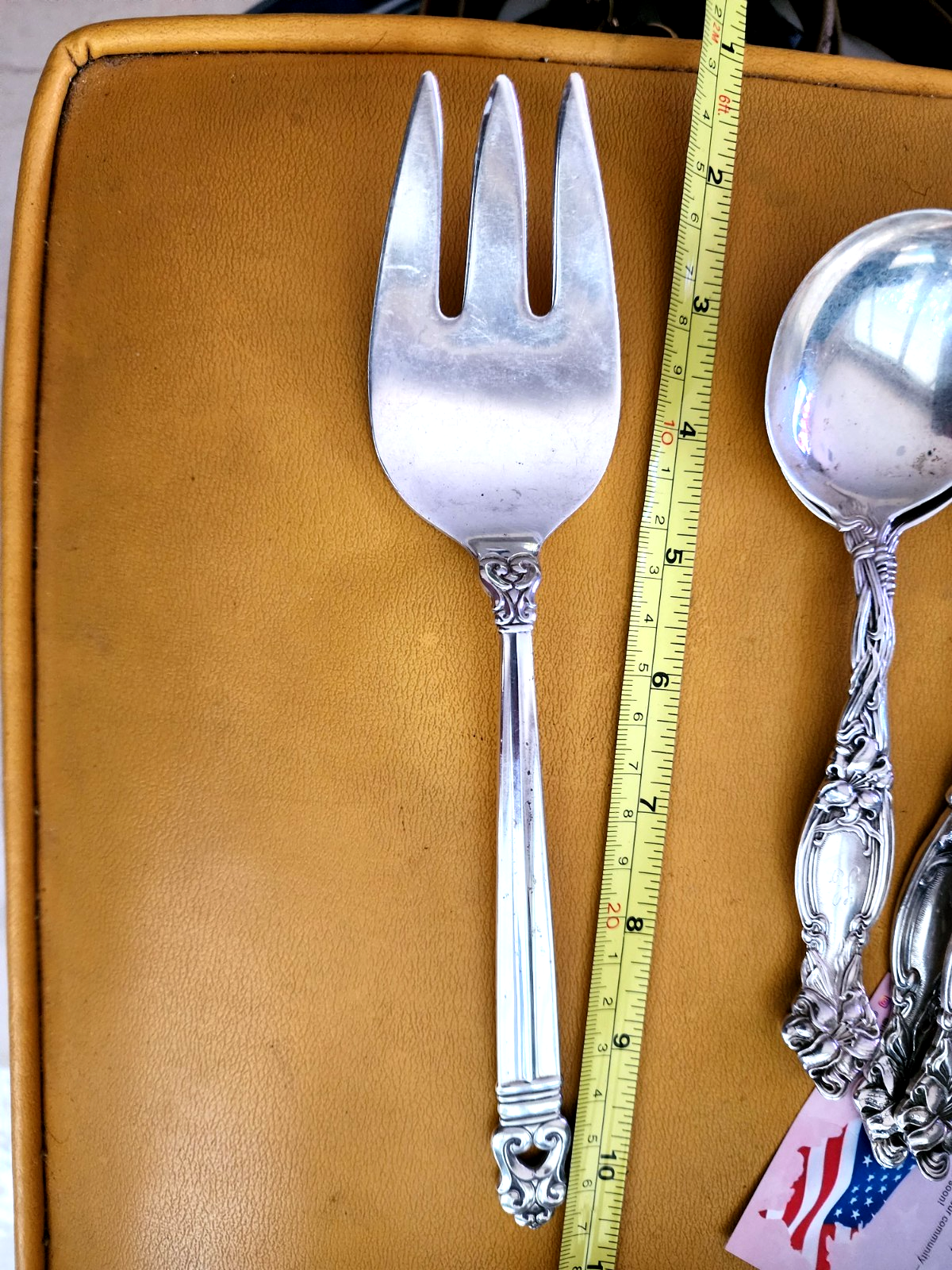 International Royal Danish Medium Solid Cold Meat Serving Fork 8 7/8"