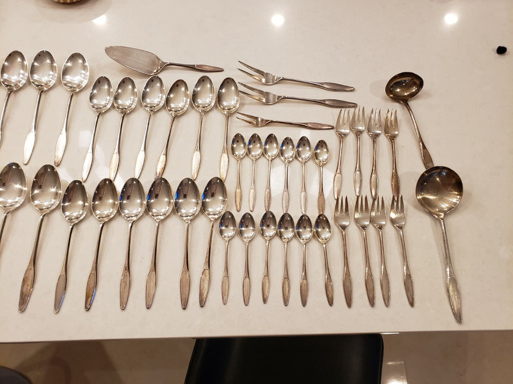 Vintage 74 piece Set Frigast Silverplate Midcentury Flatware