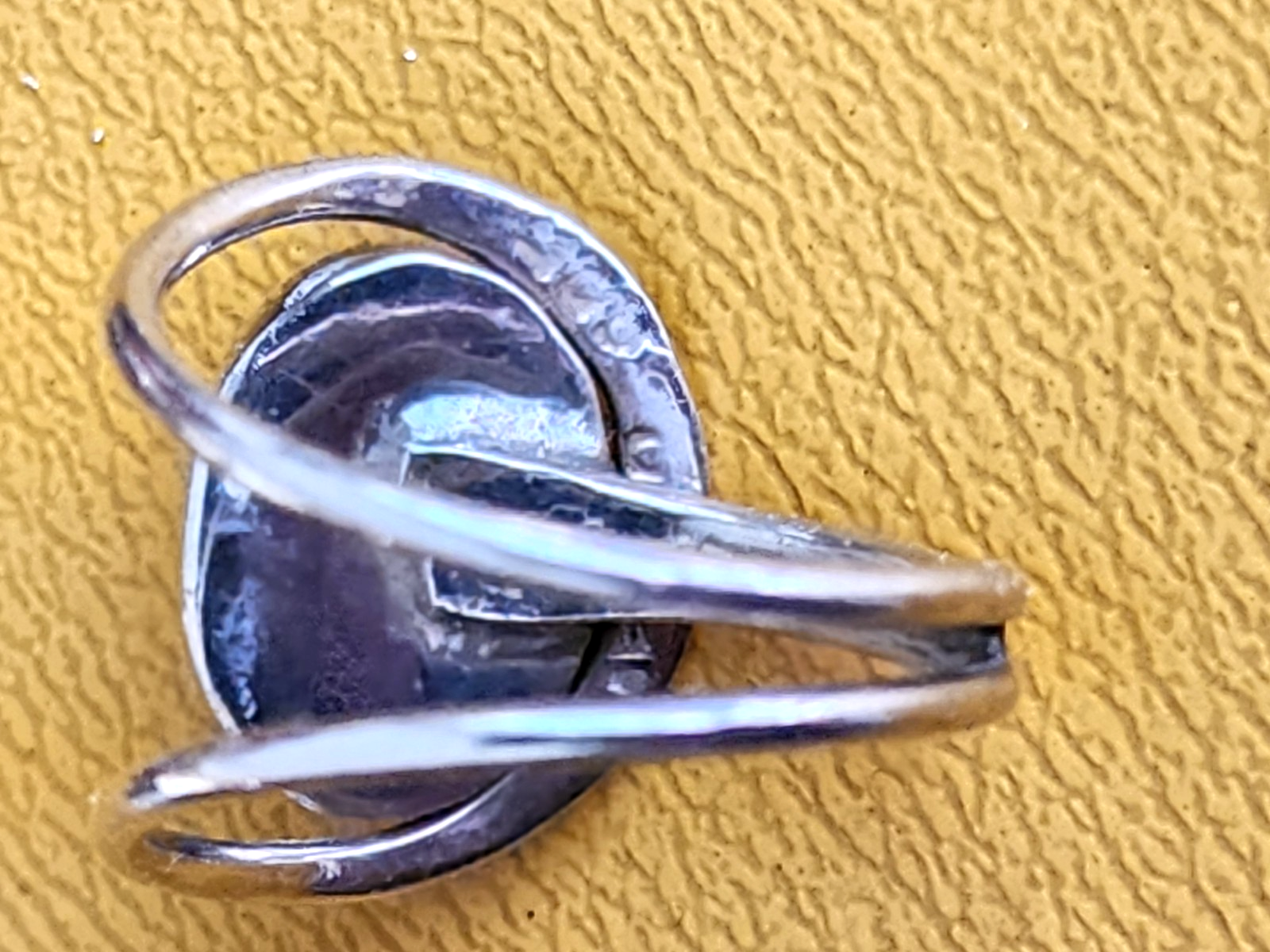 Large 1" Natural Blue Sodalite Gemstone Ring Oval .925 Sterling Silver Size 8.25