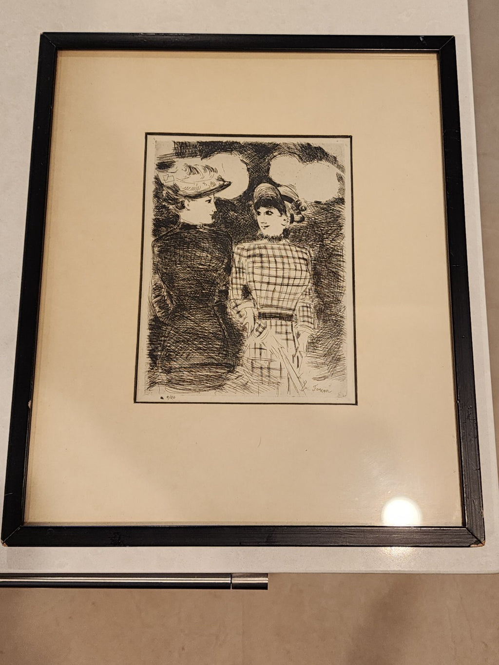 JEAN L. FORAIN-French Impressionist LIM.ED Etching-FASHION Women Lithograph