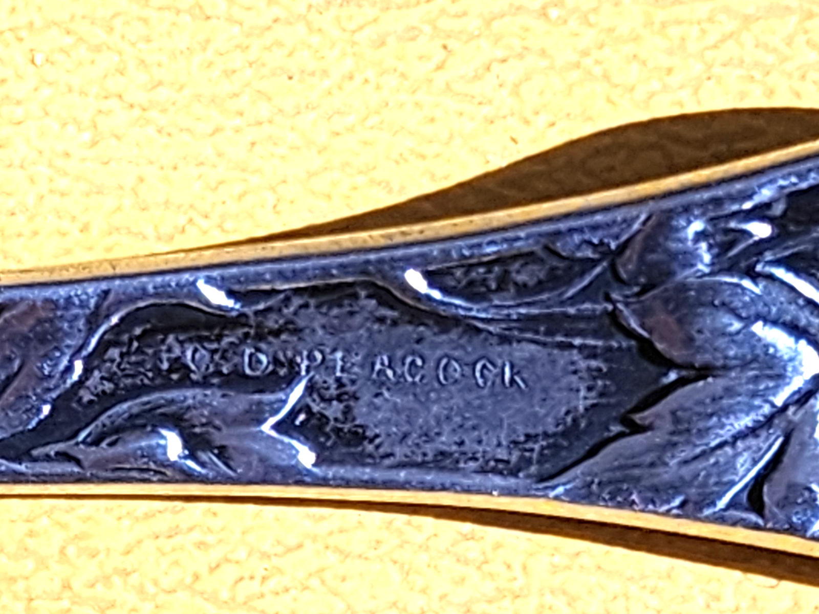 Les Cinq Fleurs by C. D. Peacock Sterling Serving Spoon w/Etched Bowl 8 3/8"