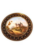 Sevres Porcelain Plate Chateau Des Combourg 19c