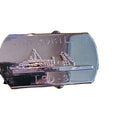 Vintage USS Portland LSD-37 Chrome Belt Buckle U.S. Navy